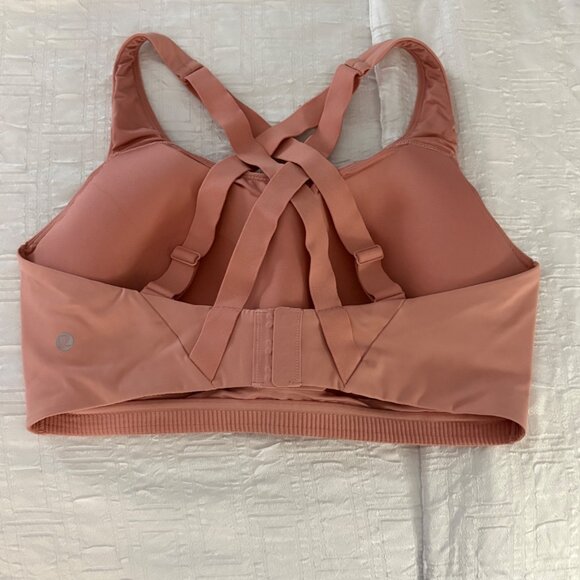 Like New Lululemon Energy Bra High Support 38DD Pink Puff W/ Reusable Tote Bag - Picture 4 of 10